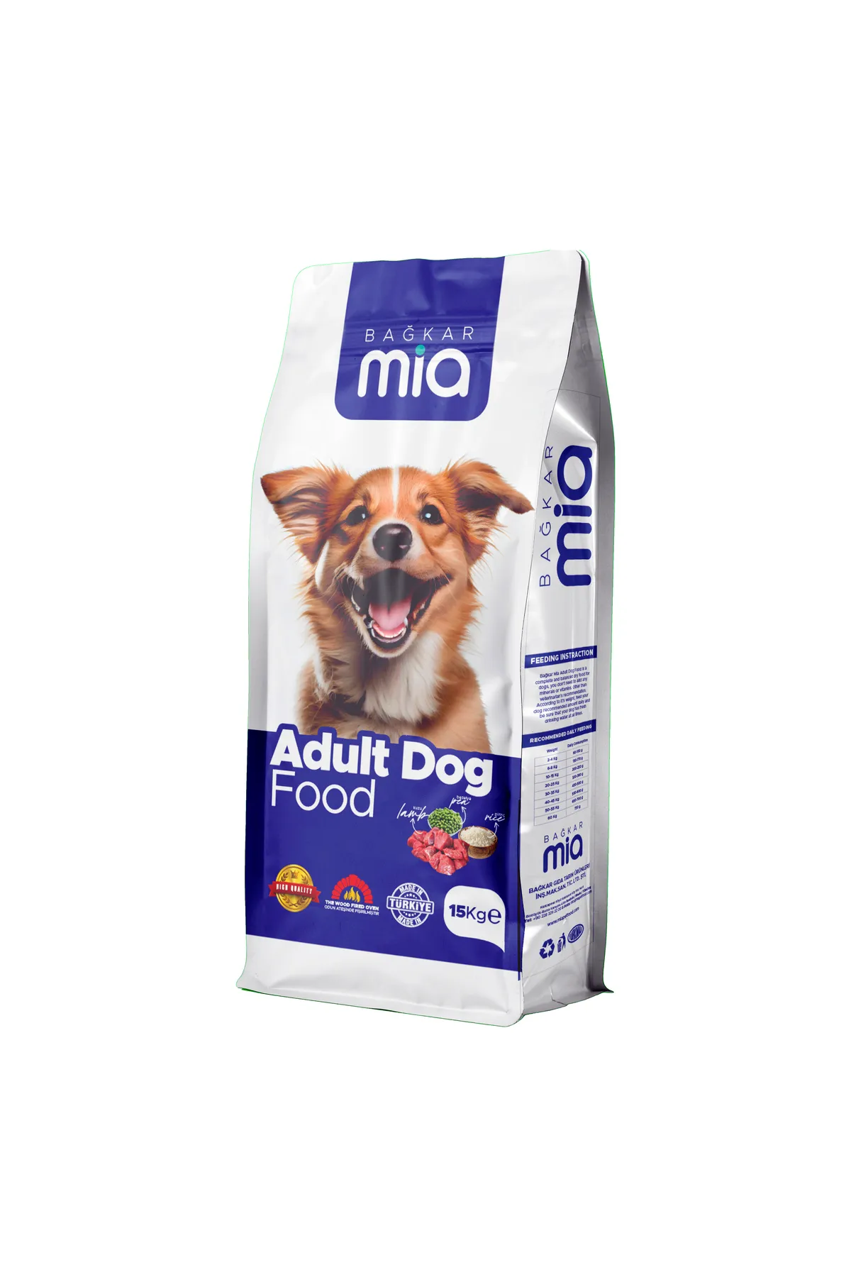 Mia Kuzu Etli Bezelyeli Pirinçli 15 Kg Köpek Maması