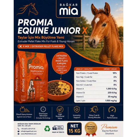 Promia Equine Junior X Taylar İçin Mix Büyütme Yemi